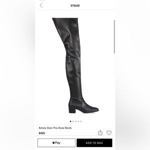 Worn Once Staud Aimee Over the Knee Boot - 38.5